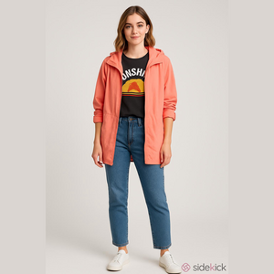 Retro 80's/90's Northern Reflections Lightweight Peach Nylon  Anorak/Raincoat